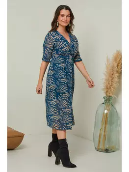 Платье Curvy Lady, синий