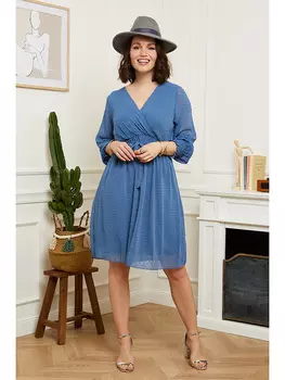 Платье Curvy Lady, синий
