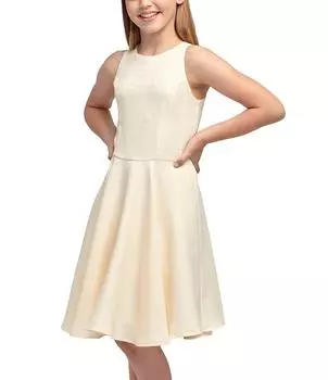 Платье цвета металлик Un Deux Trois для больших девочек 7–16 лет, желтый