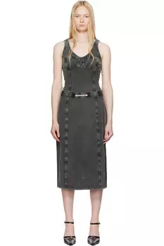 Платье D-Inny миди Diesel, цвет charcoal