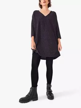 Платье Dahlia с V-образным вырезом HUSH, черный