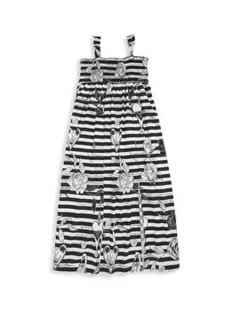 Платье Данны для маленьких девочек и девочек Agua Bendita, черный