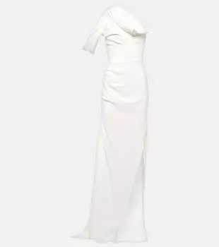 Платье darkness на одно плечо Maticevski, белый