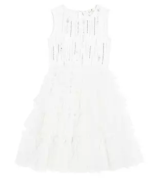 Платье Dauphinette из тюля с декором Tutu Du Monde, белый