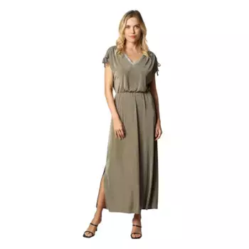 Платье Deeluxe Rosajane M+ short sleeve midi, зеленый