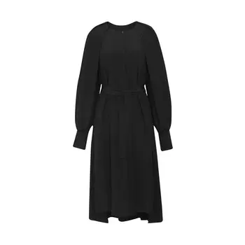 Платье Deep Breath из шелкового крепдешина, черный