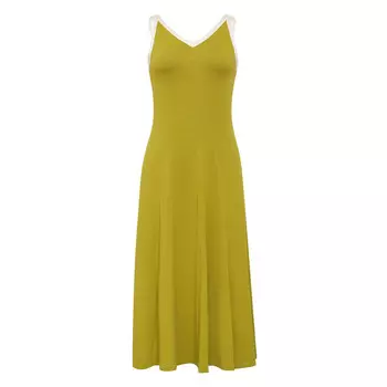 Платье Deep Breath с длинными бретельками, горчично-желтый