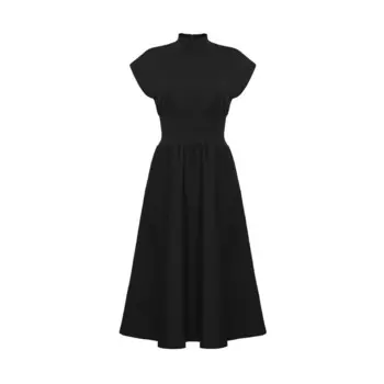 Платье Deep Breath с юбкой-зонтиком, черный