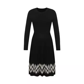 Платье Deep Breath с узором, черный