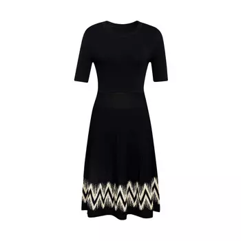 Платье Deep Breath жаккардовое, черный