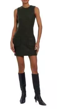 Платье Delia темно-зеленого цвета Amanda Uprichard