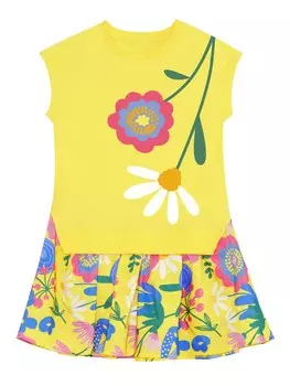 Платье Denokids Flower Garden, желтый