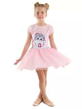 Платье Denokids, розовый