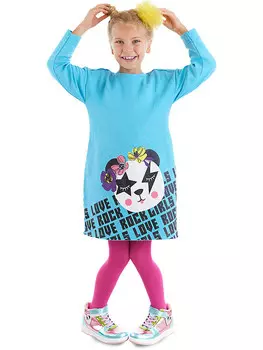 Платье Denokids, светло-синий