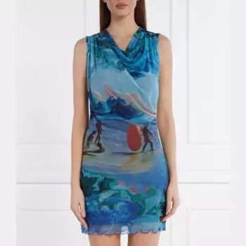 Платье Desigual для месье Кристиана Лакруа Desigual, синий
