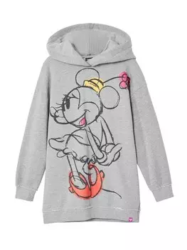 Платье Desigual Dress Minnie, пятнистый серый
