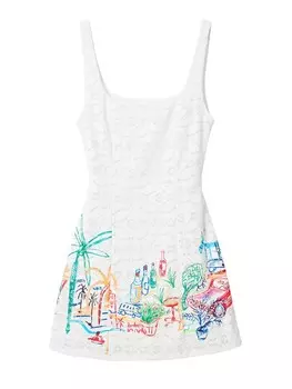 Платье Desigual Dress Mojito, белый