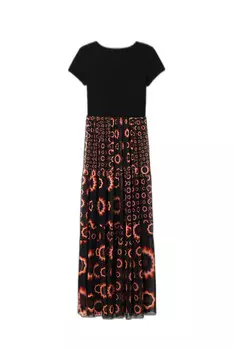 Платье Desigual макси, черный