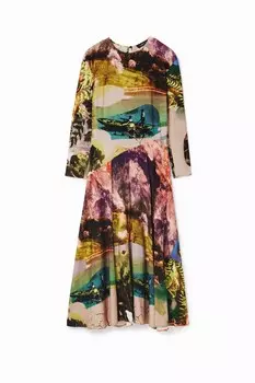 Платье Desigual, разноцветный