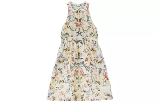 Платье детское Burberry без рукавов, бежевый