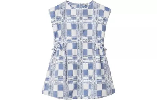Платье детское Burberry, светло-голубой