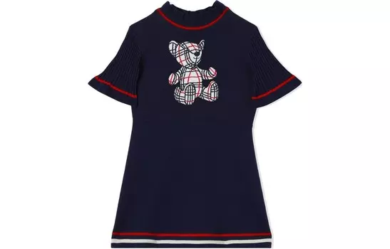 Платье детское Burberry, темно-синий