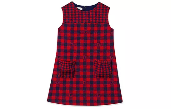 Платье детское Gucci, красный / черный
