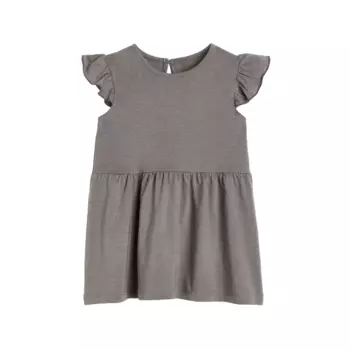 Платье детское H&M Ruffle-trimmed, темно-серый