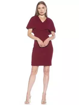 Платье Devi с V-образным вырезом ALEXIA ADMOR, цвет burgundy