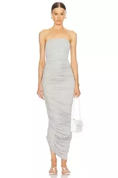 Платье диана без бретелек Norma Kamali, серый