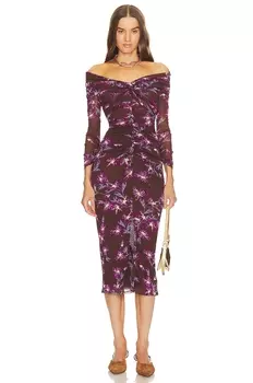 Платье Diane von Furstenberg Clementine, цвет Paris Floral & Red Purple