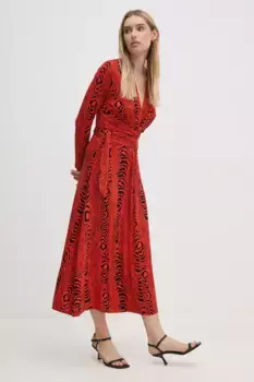 Платье DIANE VON FURSTENBERG, красный