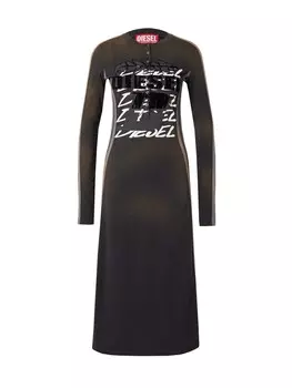 Платье DIESEL Dress D-UNCUT-STRIPE, черный