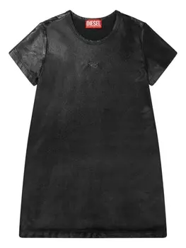Платье Diesel Kids из хлопка, серый