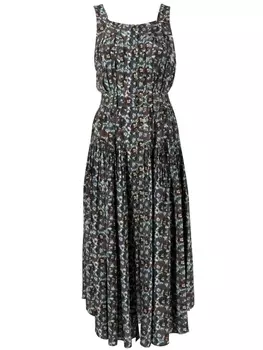 Платье Dioni со складками Ulla Johnson, мультиколор