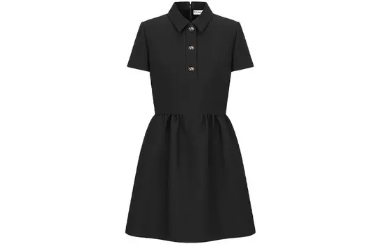 Платье Dior с короткими рукавами, черный