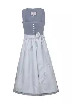 Платье-дирндль, длина 3/4, квадратный вырез, женское MarJo, цвет 289 Light Denim