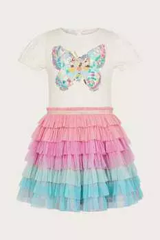 Платье Disco с бабочкой Monsoon, розовый