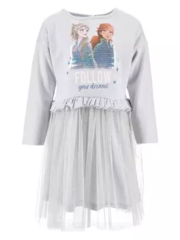 Платье Disney Frozen, серебряный