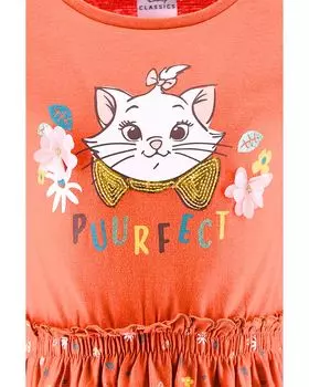 Платье Disney Langarm Aristocats Marie mit Pailletten, светло коричневый