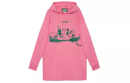 Платье Disney x Gucci с длинными рукавами, розовый