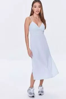 Платье Ditsy с цветочным принтом и завязкой на спине Forever 21, синий
