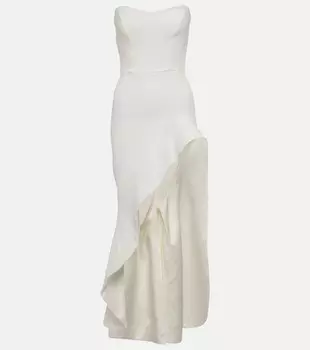 Платье divergence с оборками Maticevski, белый