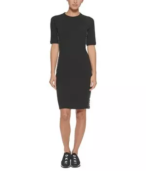 Платье DKNY, Flip Logo Tape Bodycon Dress