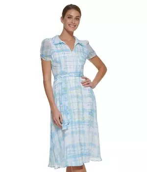 Платье DKNY, Ruched Sleeve Dress
