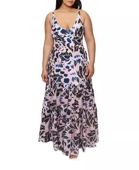 Платье длинное Arden Plus Size Hutch, синий