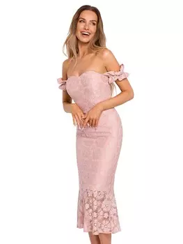 Платье длиной до колена made of emotion, цвет rosa/bunt