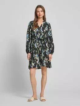 Платье длиной до колена с эффектом жатости, модель «MARLOT MALI» Vila, черный