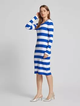 Платье длиной до колена с круглым вырезом в рубчик, модель 'LILEAH' Lauren Ralph Lauren