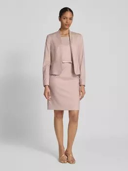 Платье длиной до колена с поясом на талии Christian Berg Woman Selection, розовый